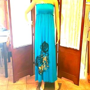 NWT Urban Mix Strapless Maxi Dress Size Small